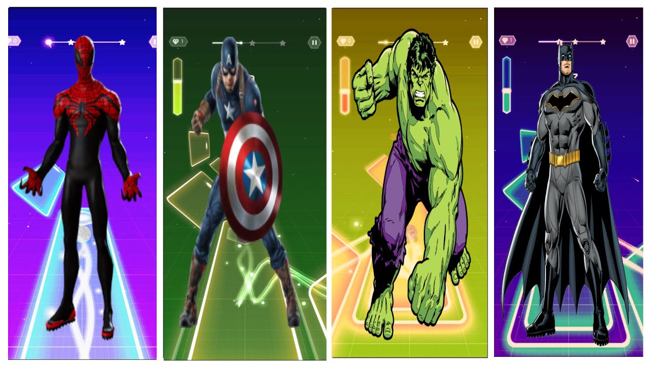 “Spider-Man, Hulk & Friends Play Tiles Hop (Crazy Combo Edition)”