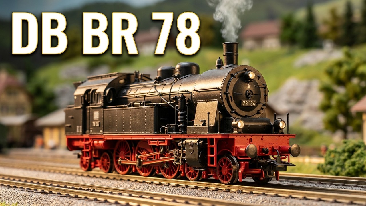 Liliput H0 Tender Steam locomotive DB BR 78 134