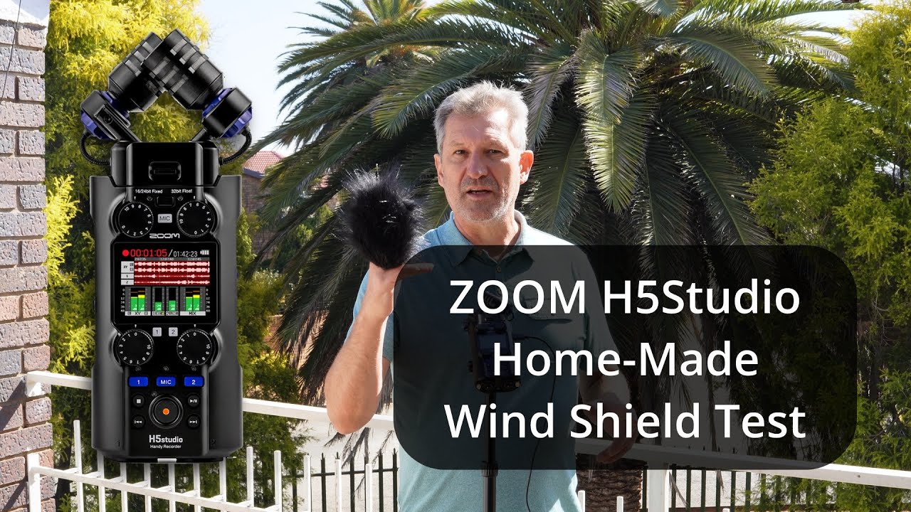 Zoom H5Studio Wind Screen Test