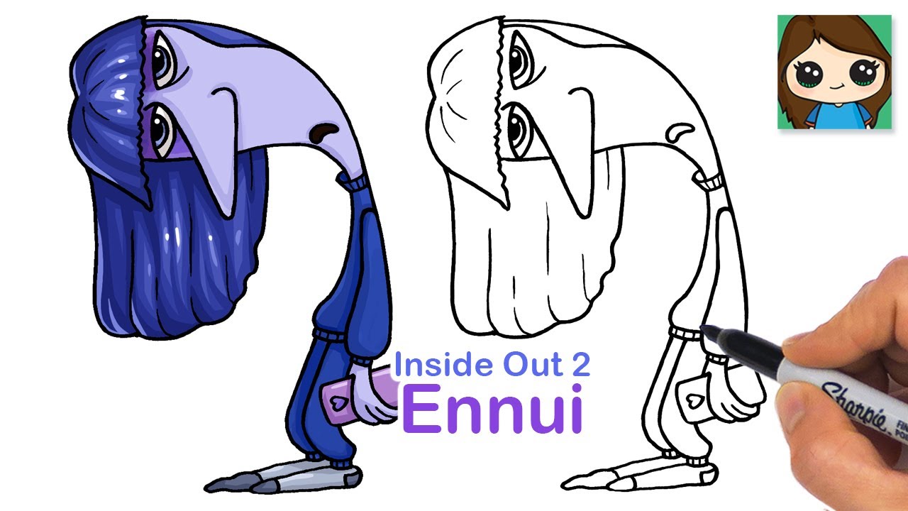 How to Draw Ennui Easy | Inside Out 2