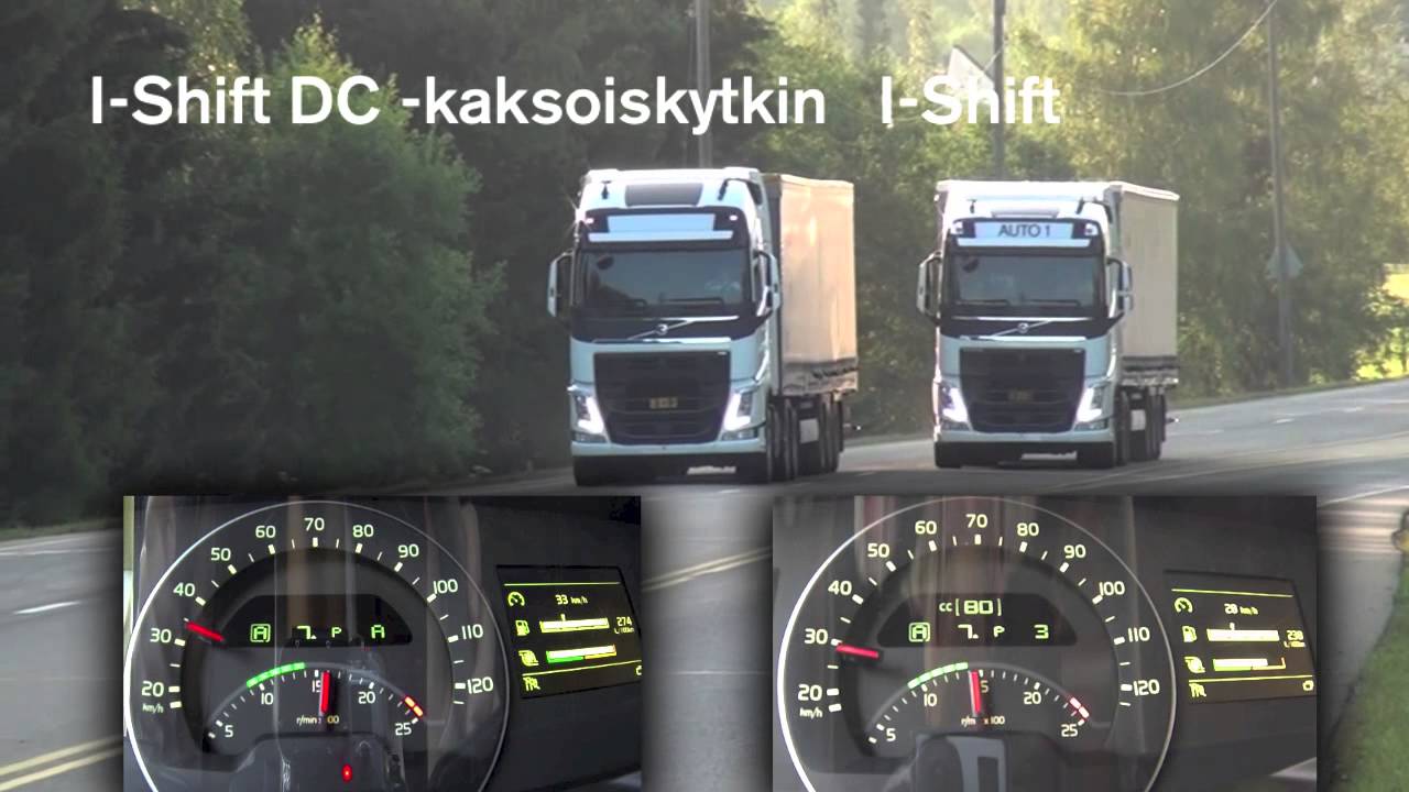 Volvo I-Shift DC &ndash;kaksoiskytkinvaihteisto vs. perinteinen I-Shift -vaihteisto