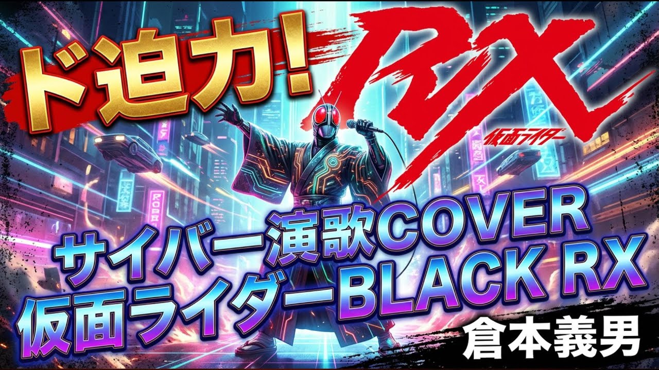 【 #歌ってみた 】仮面ライダーBLACK RX　#サイバー演歌 でカバー　倉本義男