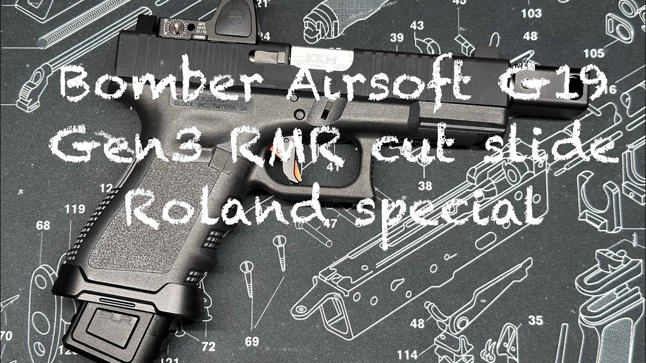 Bomber Airsoft (#BoomArms) #G19 #Gen3 RMR cut slide installation. The “Roland Special”.