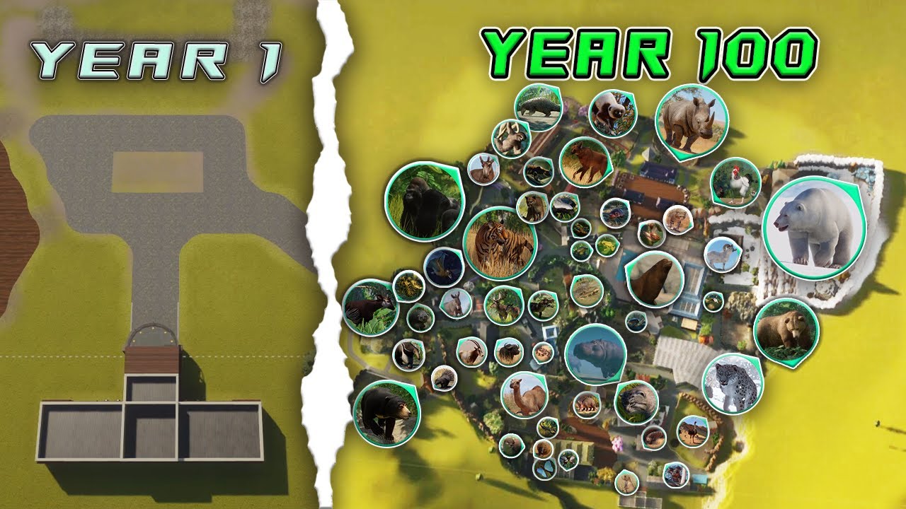I Spent 100 Years Making a Randomly Generated Zoo in Planet Zoo | Planet Zoo - Supercut