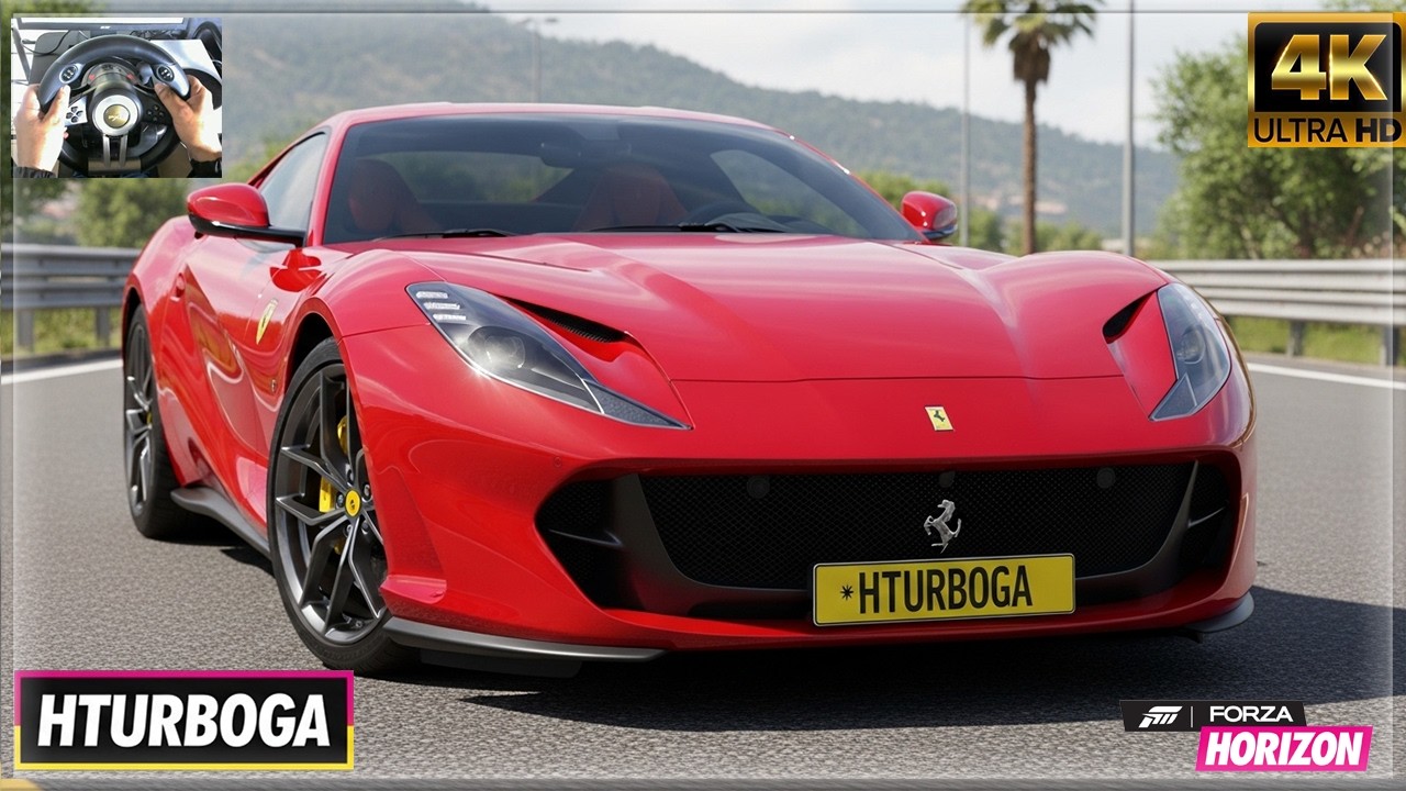 Ferrari 812 Superfast - Forza Horizon 5 | Super GT | Steering Wheel Gameplay