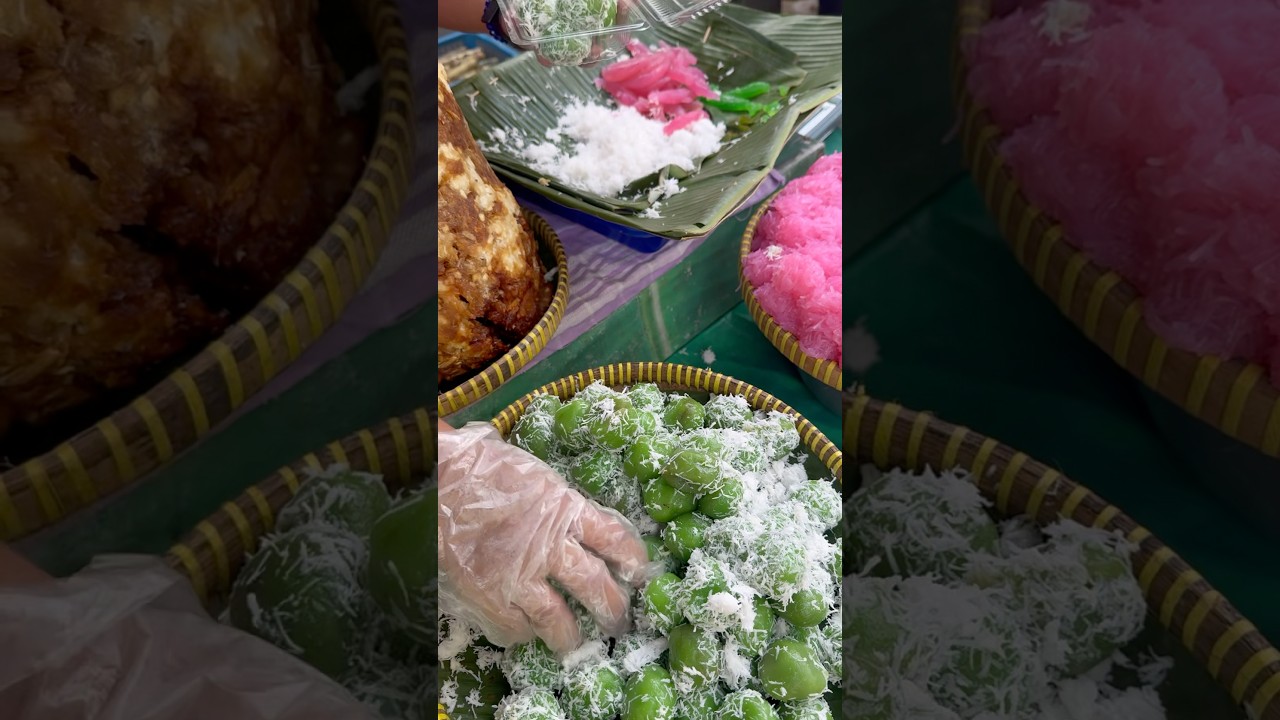 Jajanan tradisional klepon di cfd kita Semarang