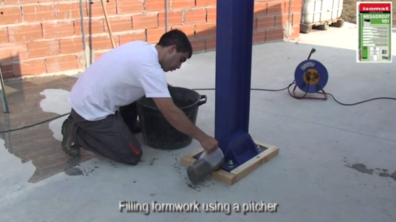 Precision Grouting of Steel Column