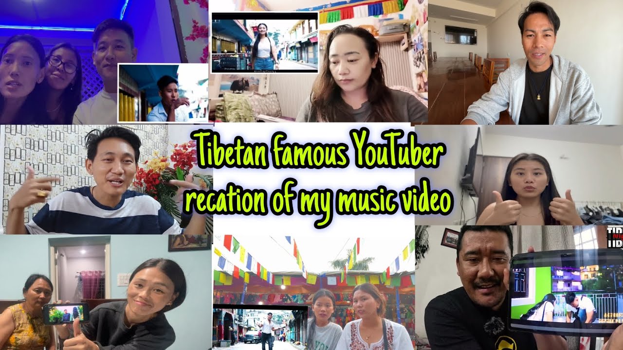 YOUTUBER REACTION OF MUSIC VIDEO @thukjeykatrin#tibetanvloger