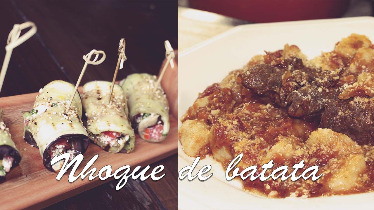 Truques de Cozinha Involtine de Beringela Nhoque de batata