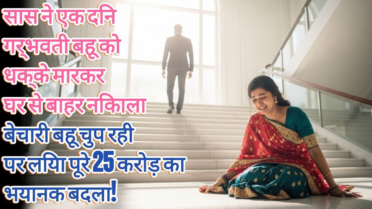 सास ने गर्भवती बहू को धक्के मारकर निकाला, फिर बहू ने लिया 25 करोड़ का भयानक बदला! | Emotional Story