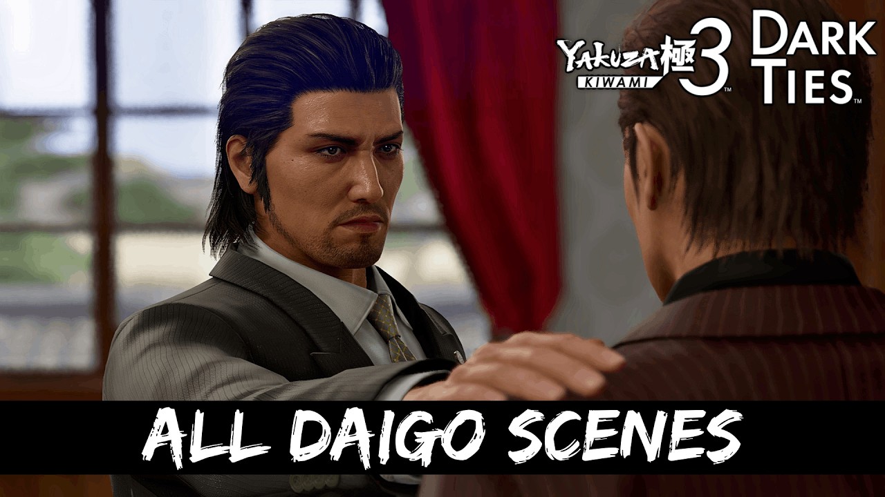 Yakuza Kiwami 3 & Dark Ties (PC) - All Dojima Daigo Scenes in Dark Ties (JP voice)