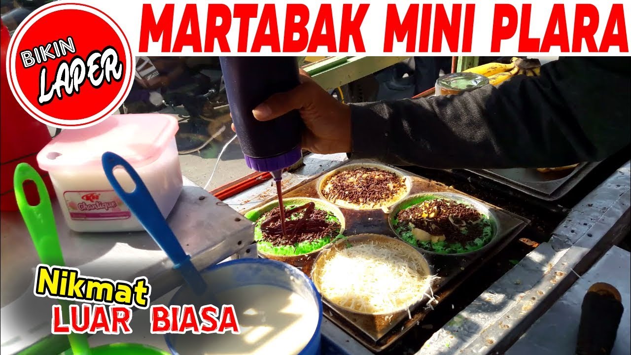 KECIL TAPI BIKIN KETAGIHAN !!! MARTABAK MINI PLARA, NIKMAT LUAR BIASA - KULINER BANDUNG STREET FOOD