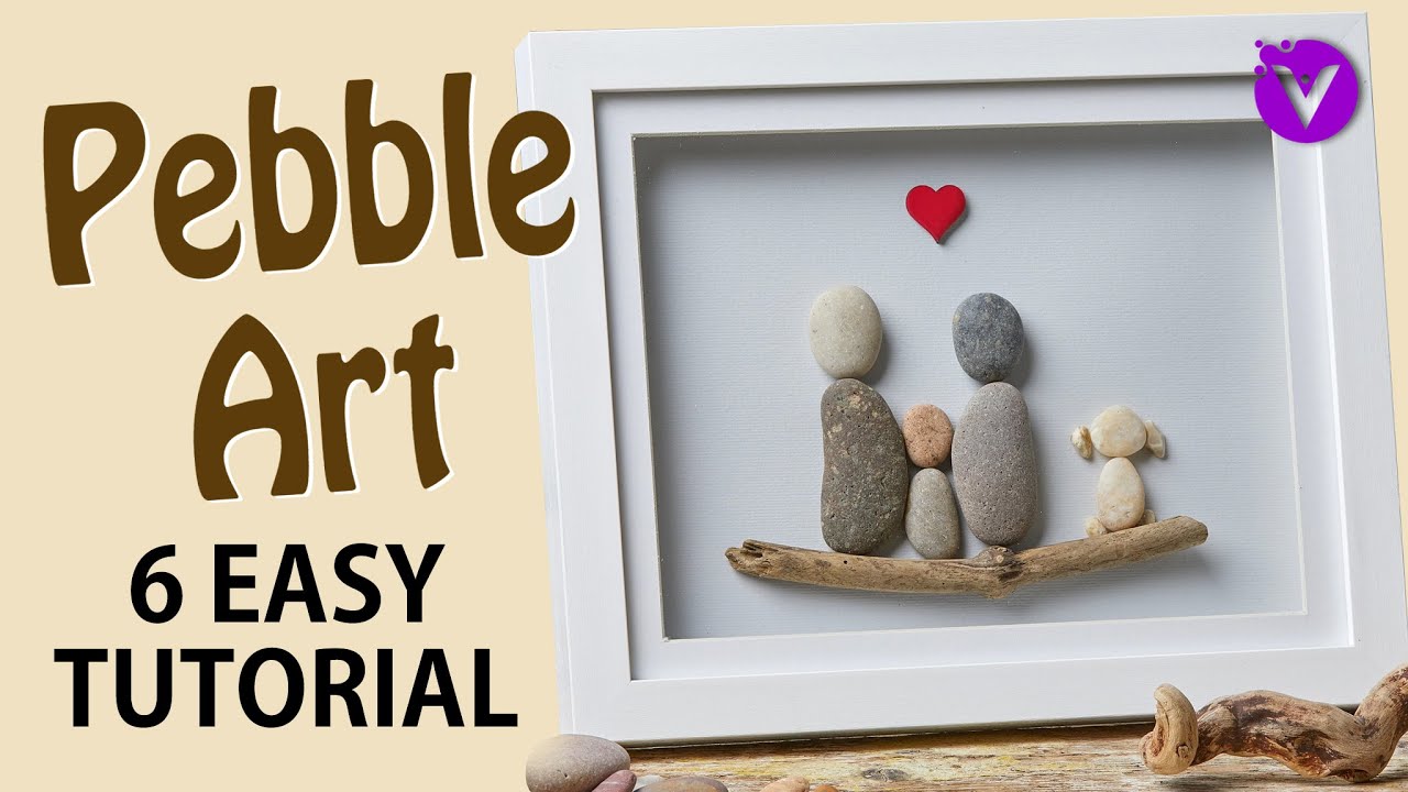 How to make pebble art. DIY home decorating ideas