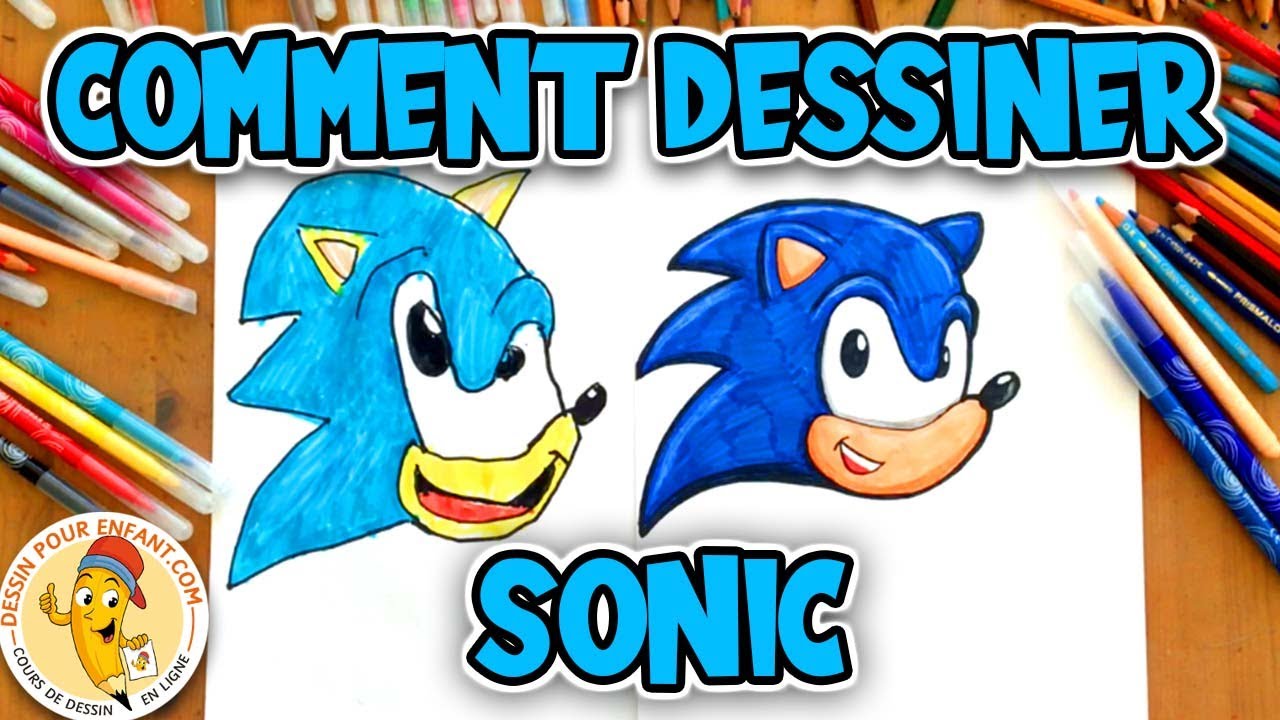 Comment dessiner SONIC étape par étape | Dessin Pour Enfant