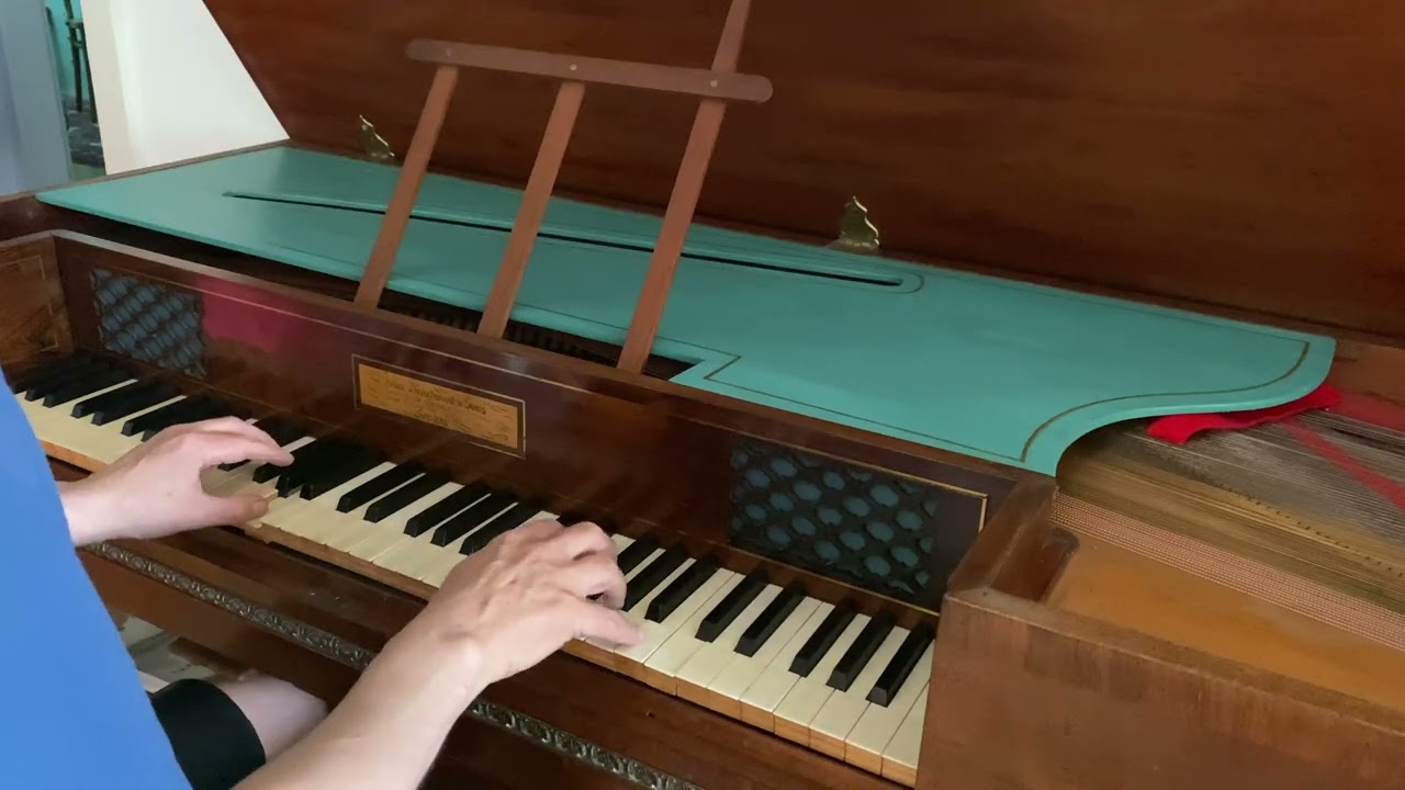 Broadwood square piano test: without and with sound cover
