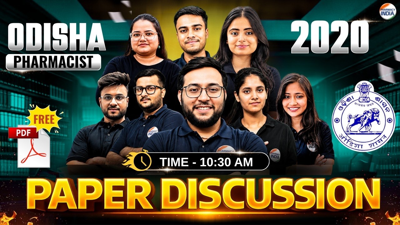 ODISHA Pharmacist | 2020 Paper Discussion | 100 MCQs #odisha #pharmacist #paper2020 #discussion