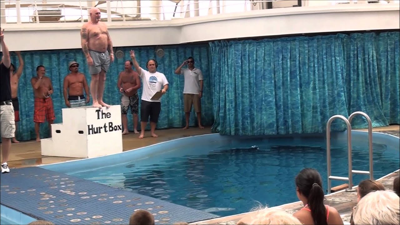 Oasis of the Seas International Belly Flop Competition 2014