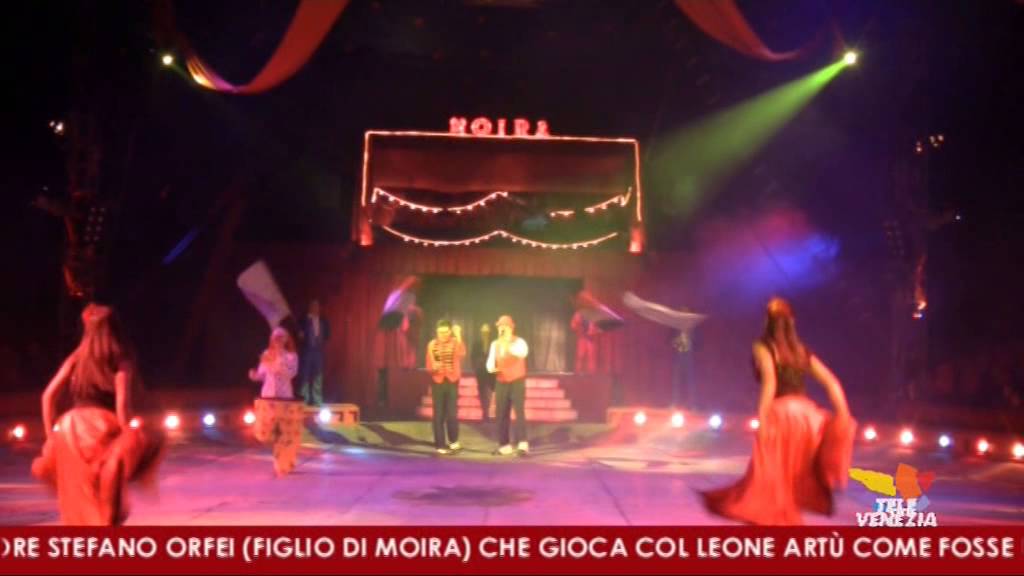 Circo Moira Orfei. Il Leone Artù e il suo domatore