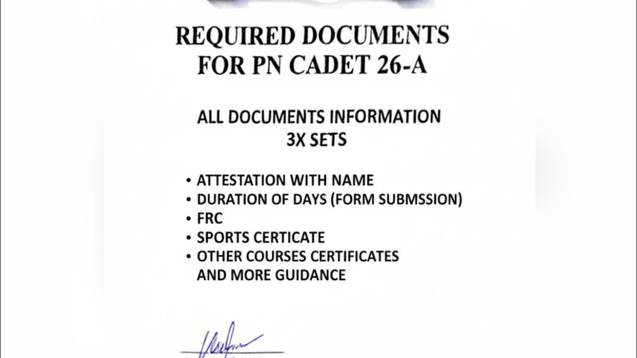 PN Cadet-26A Imp Documents attestation with ISSB Forms|All Doc attested verified|complete Guidance 