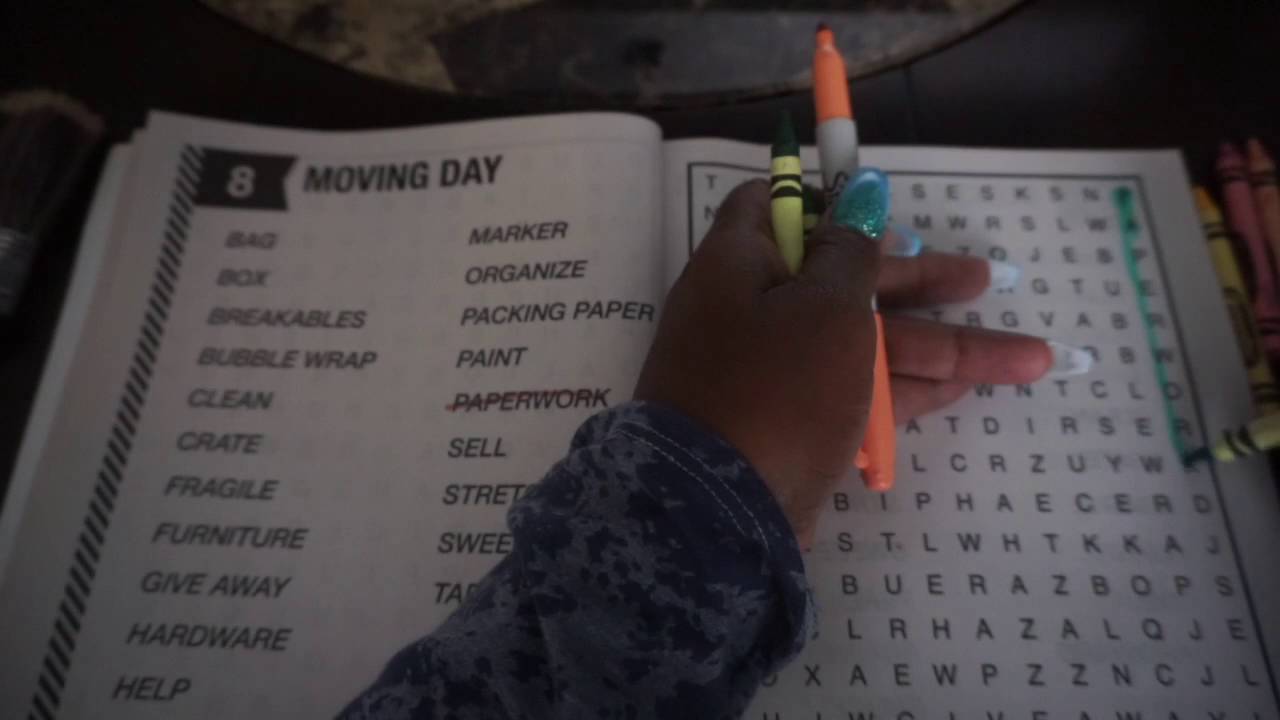 👅 ASMR Chewing Gum | Crossword Puzzle |Brush Markers Crayon Pencil Sounds