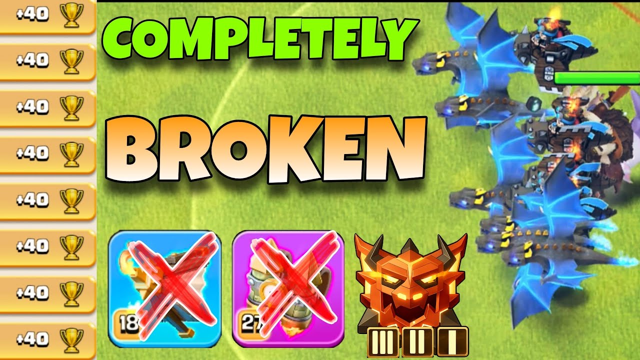 ZERO Chance to FAIL! This Dragon Army is BROKEN in Legend League best th18 attack strategy in coc
