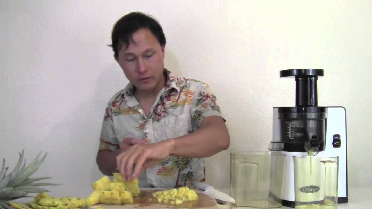 How to Juice a Pineapple in the Omega VSJ 843 or other Vertical Slow Juicers