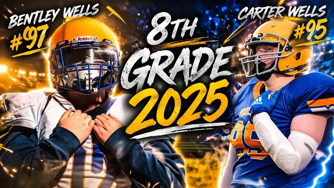 Bentley & Carter Wells 2025 8th Grade Football Wooster Generals