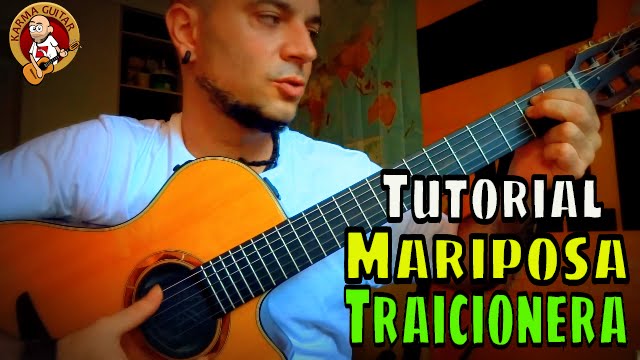 Como tocar MARIPOSA TRAICIONERA en GUITARRA - MANA; Tutorial KARMA GUITAR