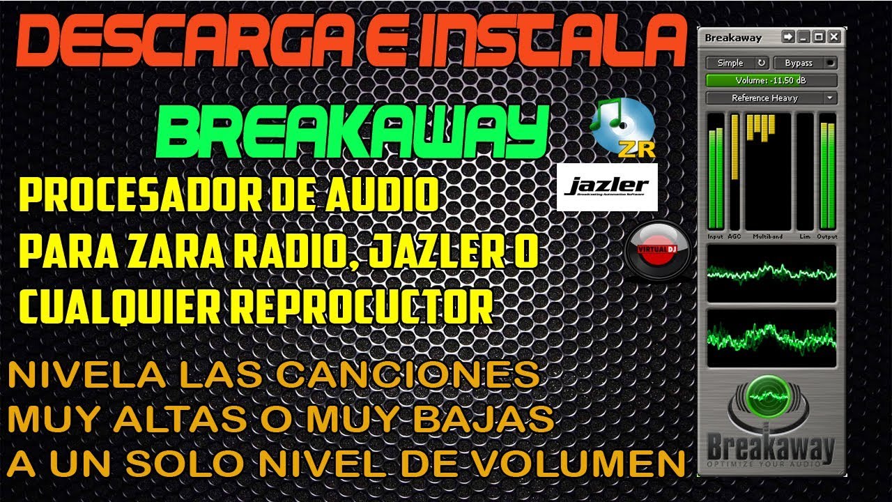 TUTORIAL DECARGAR E INSTALAR BREAKAWAY  PROCESADOR DE AUDIO 2018 MEGA