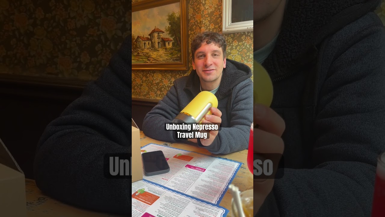Beautiful Yellow Nepresso Travel Mug  #nepresso #travelmug #shorts #unboxing