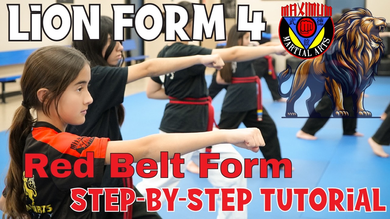 Lion Form 4 (Poomsae Saja 4 Jang)- Step by Step Tutorial