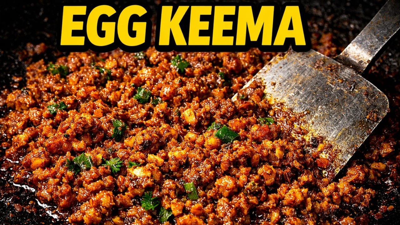 Street Style Egg Keema | Anda Mince Masala on Tawa