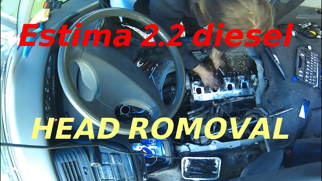 Toyota Estima Mk1 Lucida Emina 3C-TE  -  CYLINDER HEAD REMOVAL
