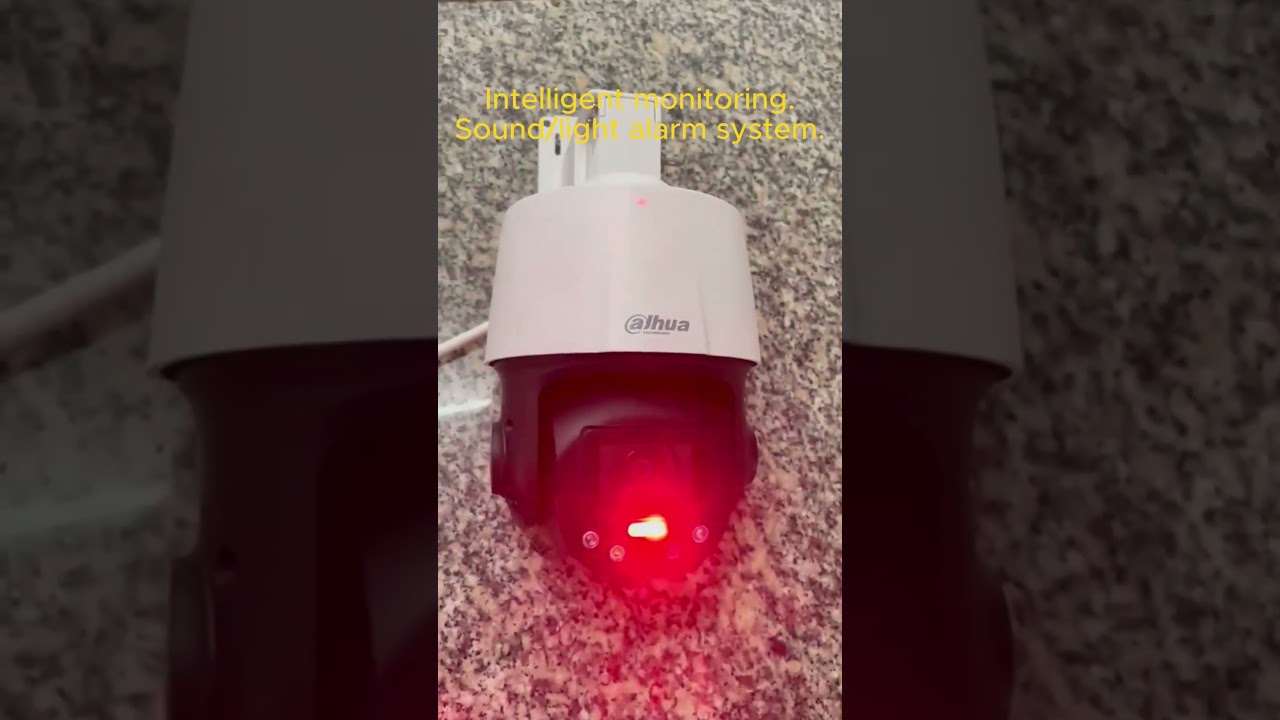 4MP Network PTZ Camera with Active Deterrence and Sound-Light Alarm#dahua