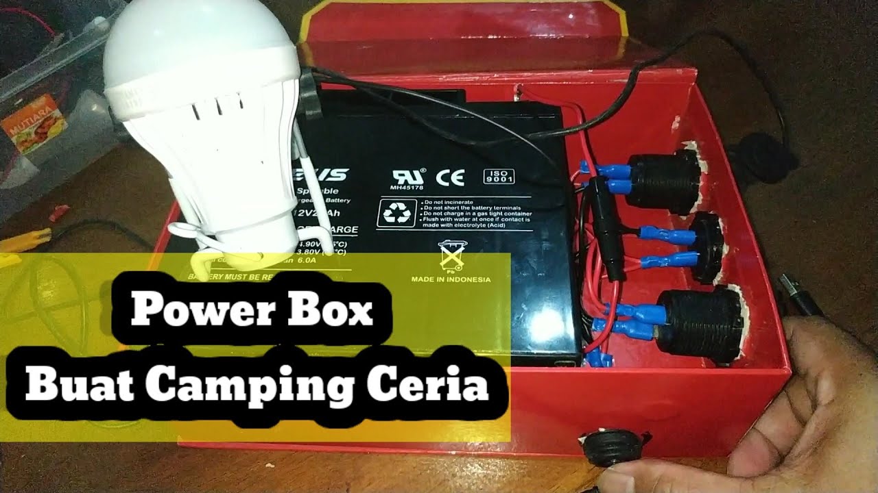 Cara Membuat Power Box Buat Camping CamperVan | Prototype PLTS Portable | DIY OutDoor Power Station