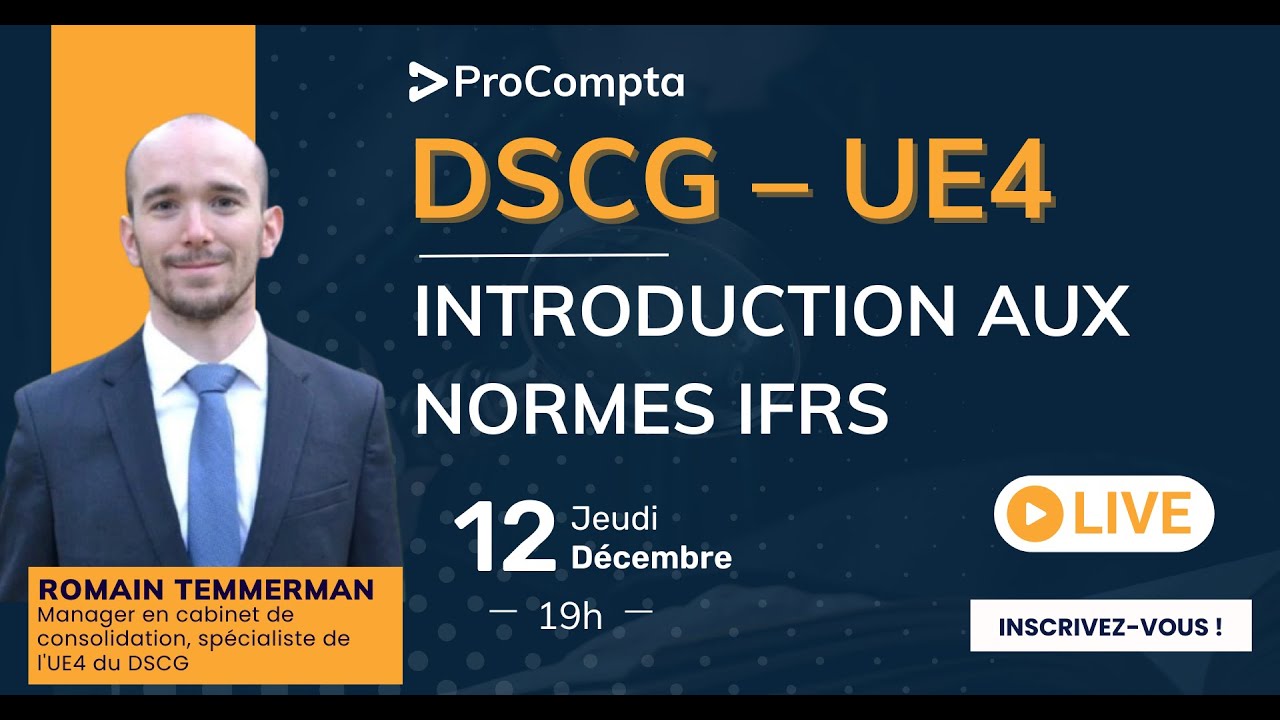 DSCG UE4 - Introduction aux normes IFRS