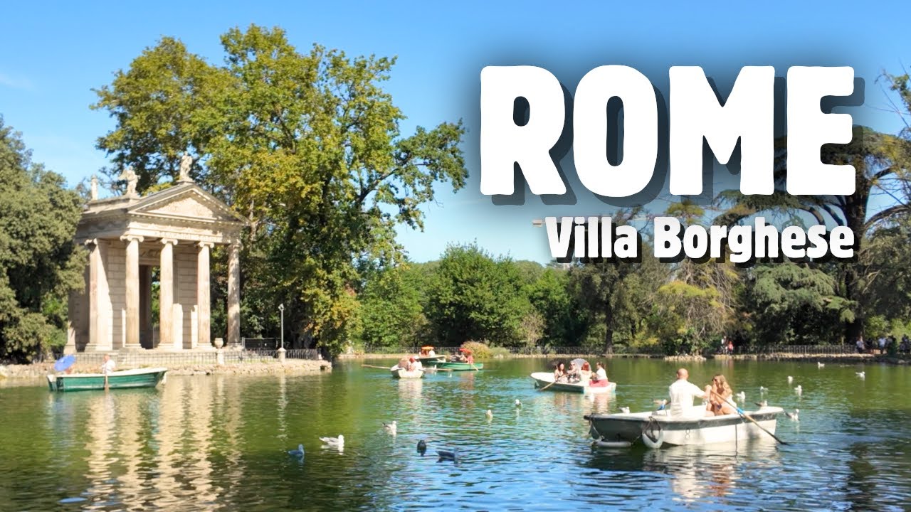 ROME Walking Tour 🇮🇹 | Villa Borghese Explored | 4K