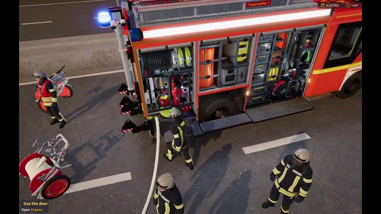 Notruf 112 Big truck fire on the highway!