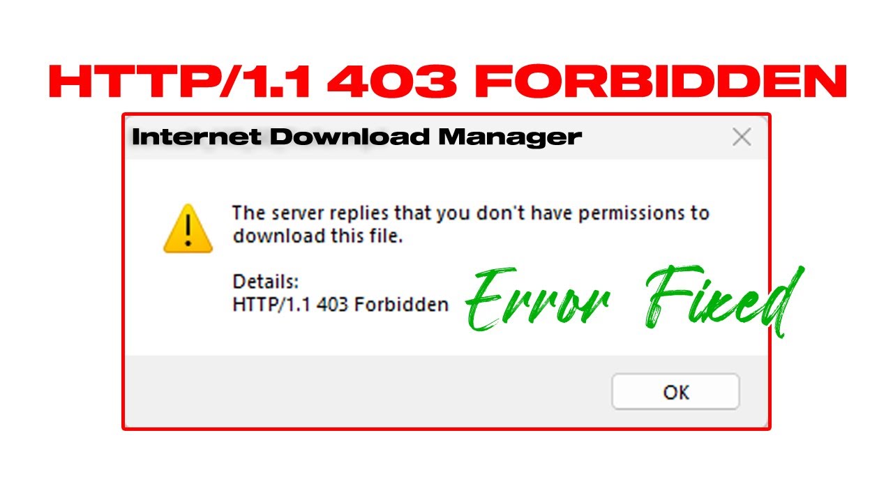 Fix IDM -  
