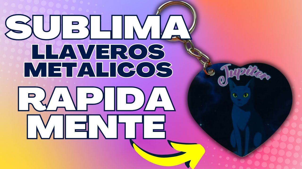 ✔️ Aprende a Sublimar Llaveros de metal FACILISIMO 👌😉