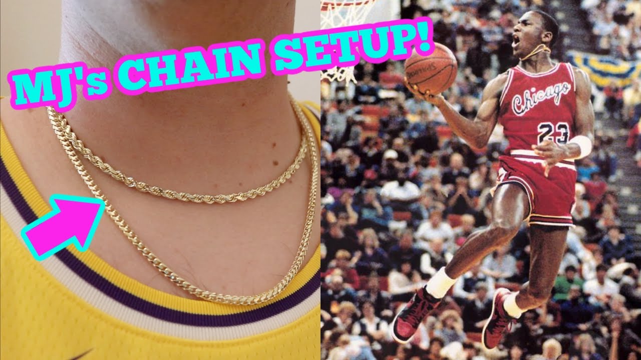 How to GOLD Chain Like MIKE! Michael Jordan gold chain review.