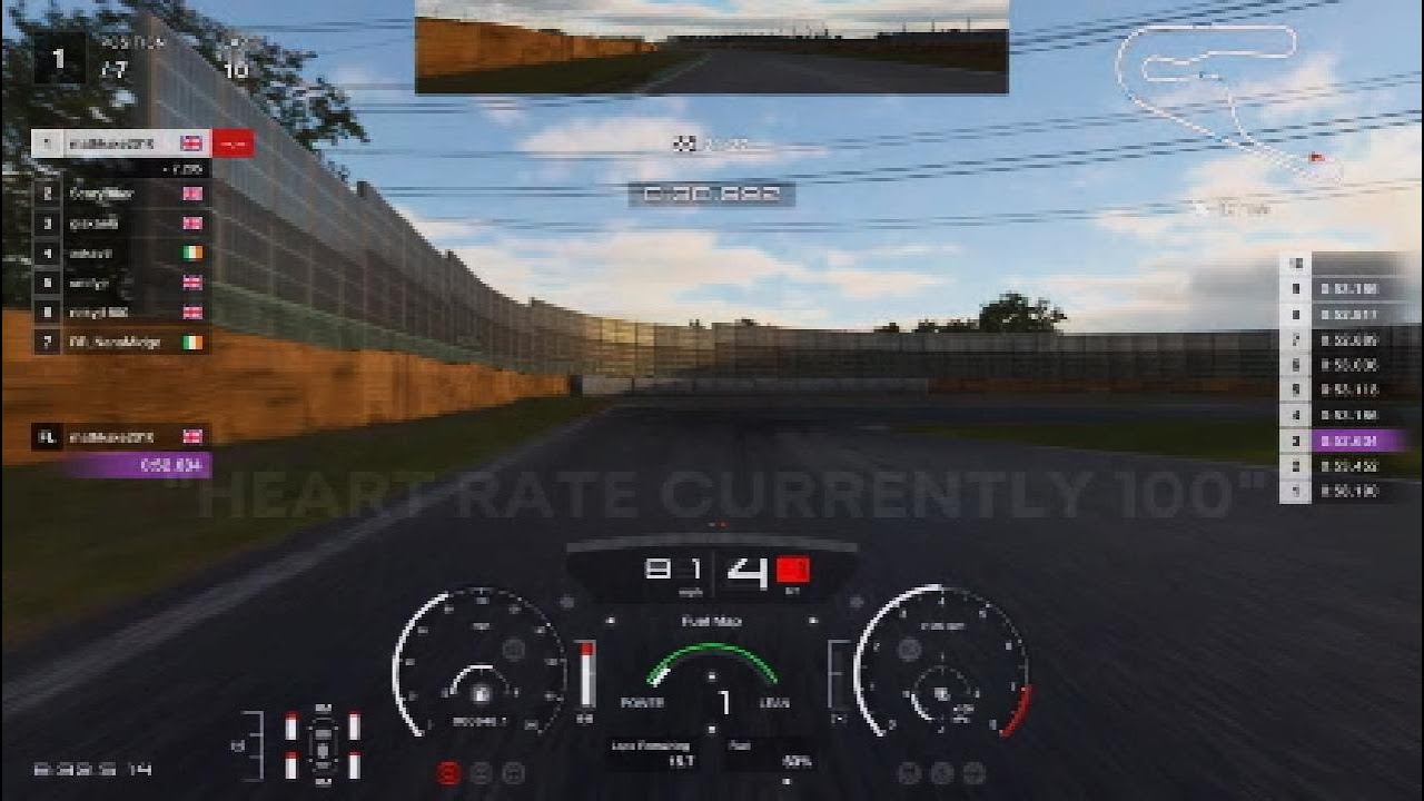 Esports fitness tracker while sim racing! Cooool!