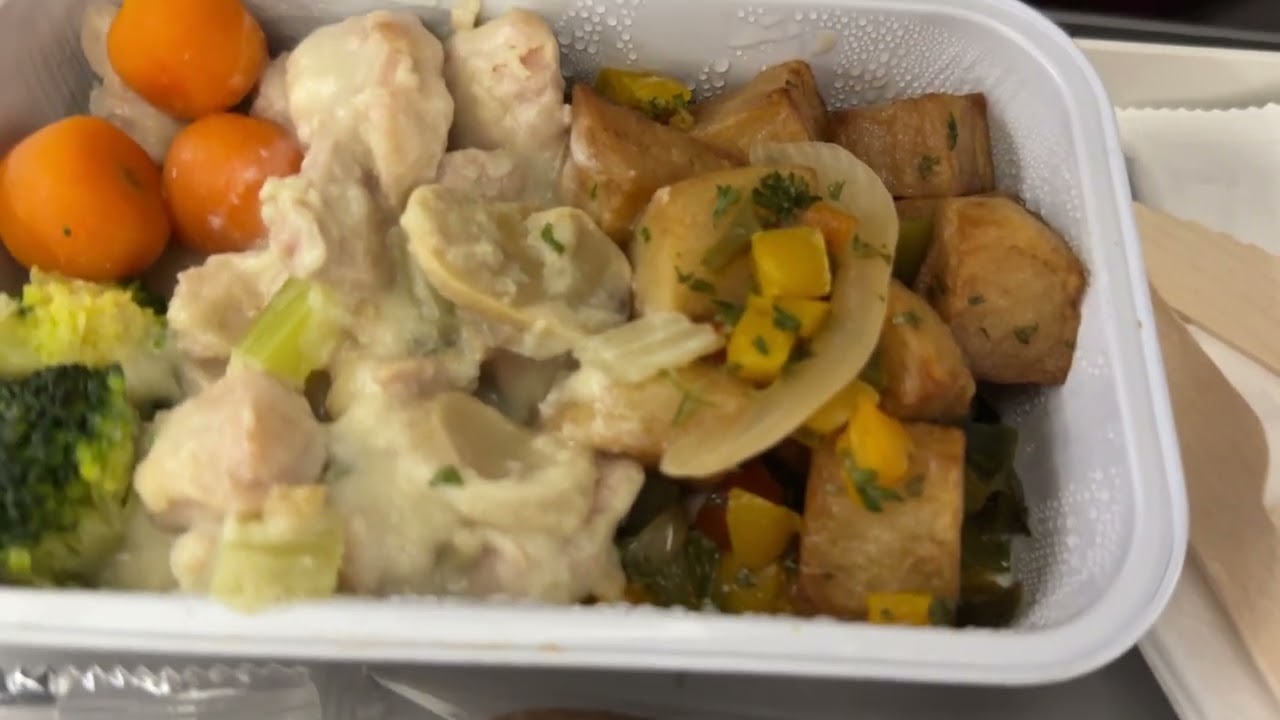 Hong Kong Airlines In-Flight Meal Review: Chicken