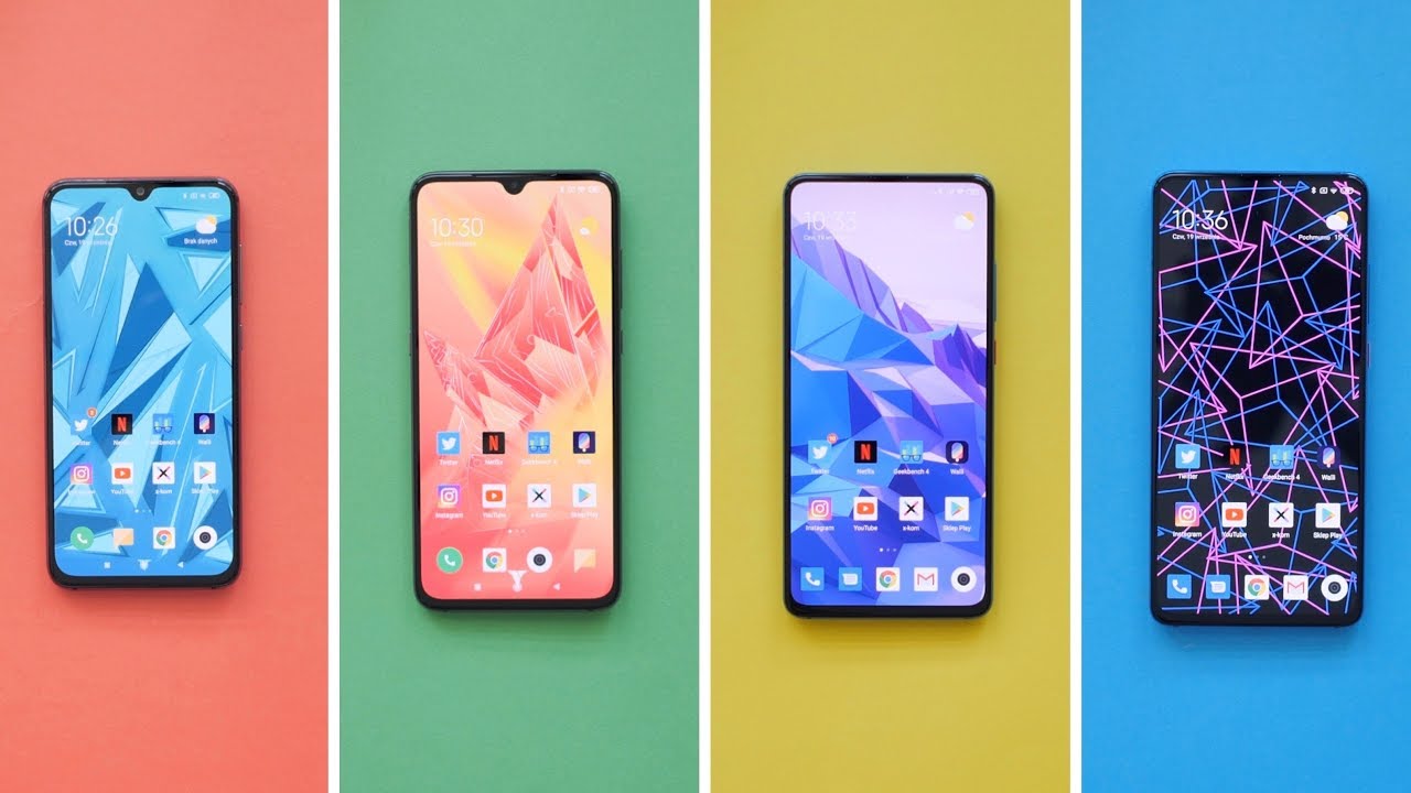 Mi 9 SE vs Mi 9 vs Mi 9T vs Mi 9T Pro | POR&Oacute;WNANIE