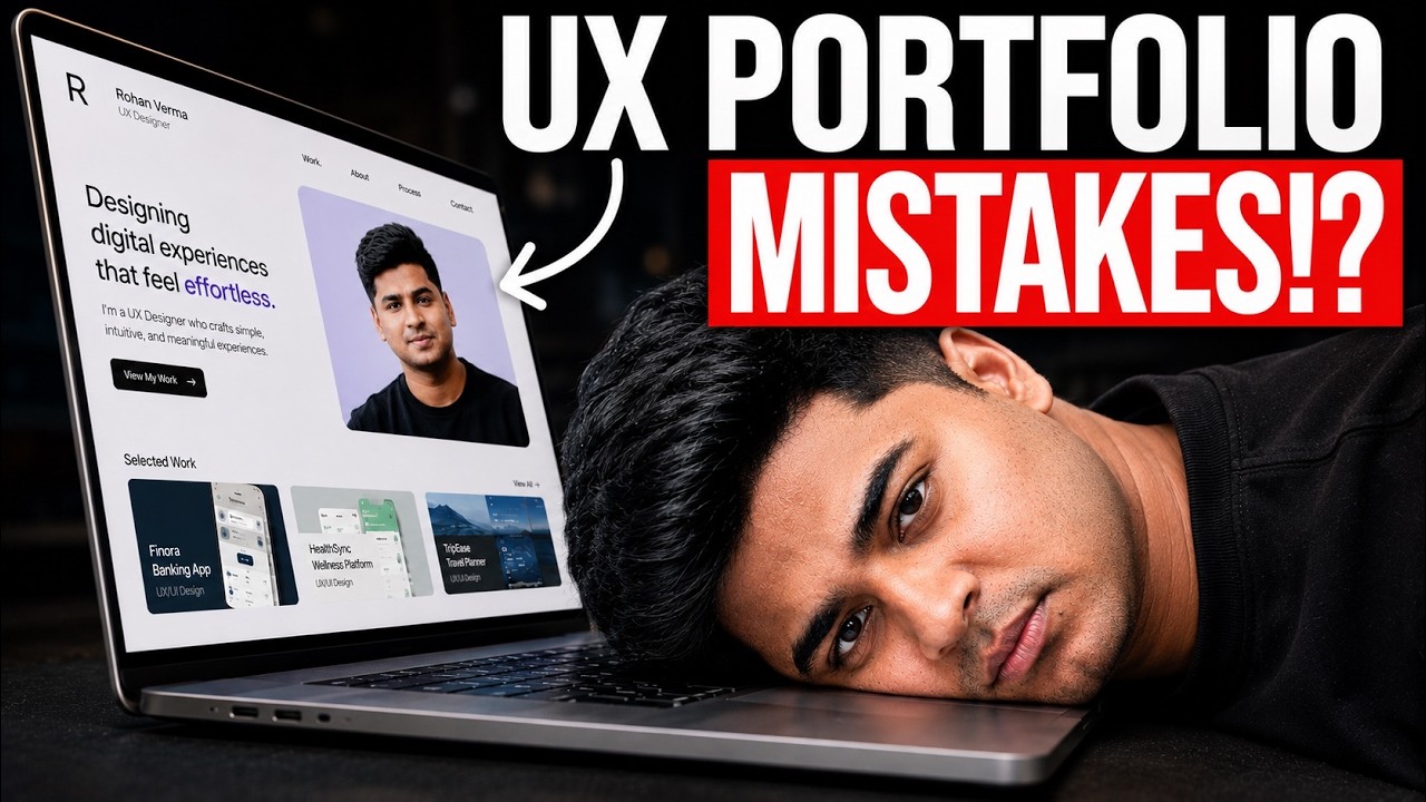 UX Portfolio Mistakes you shouldn't make to LAND YOUR DREAM UX JOB! | Rohan Mishra