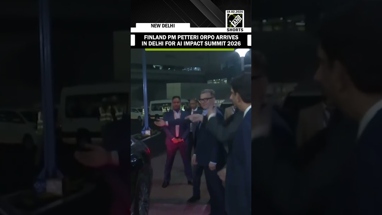 WATCH: Finland PM Petteri Orpo arrives in New Delhi for AI Impact Summit 2026