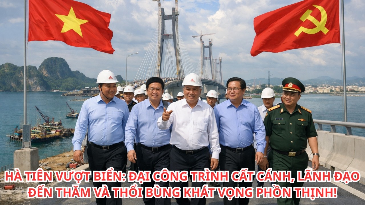 HÀ TIÊN VƯỢT BIỂN: ĐẠI CÔNG TRÌNH CẤT CÁNH, LÃNH ĐẠO ĐẾN THĂM VÀ THỔI BÙNG KHÁT VỌNG PHỒN THỊNH!