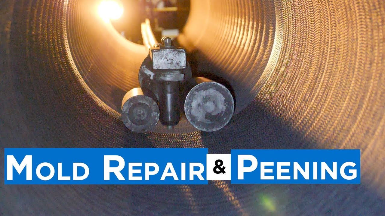 Mold Repair and Peen for Ductile Iron Pipe