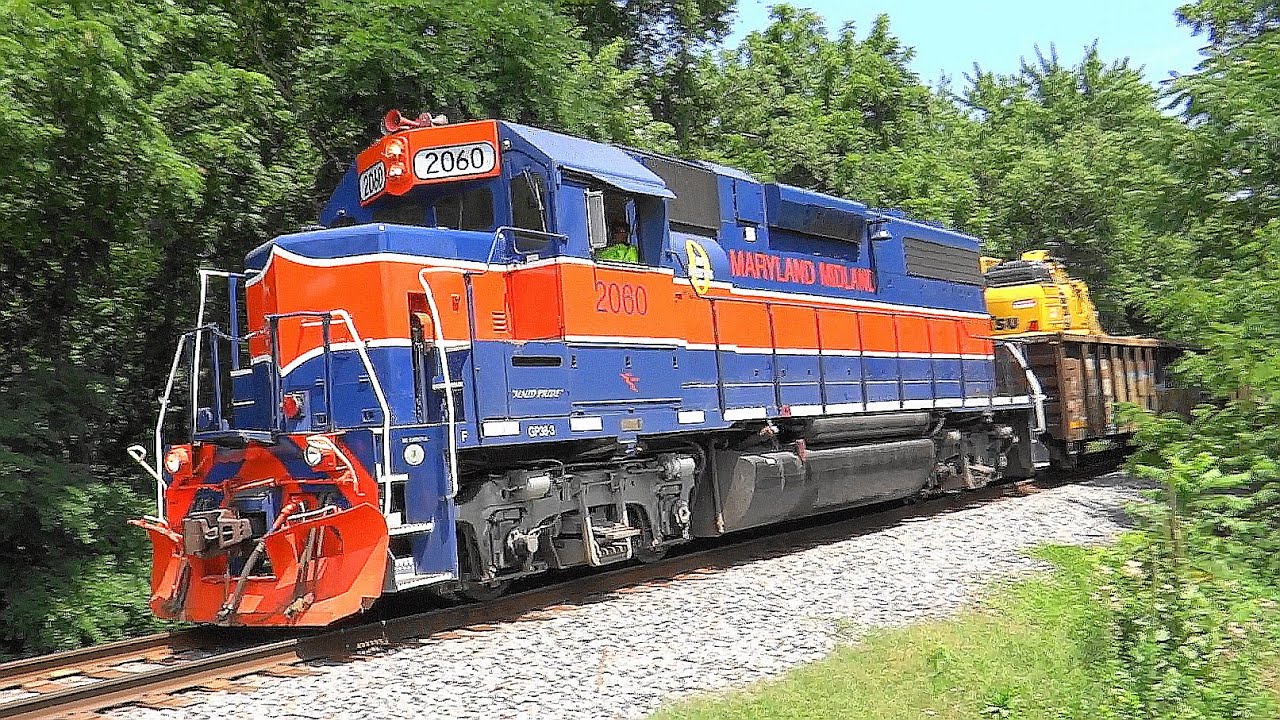 Chasing the Maryland Midland Dirt Train in Westminster MMID