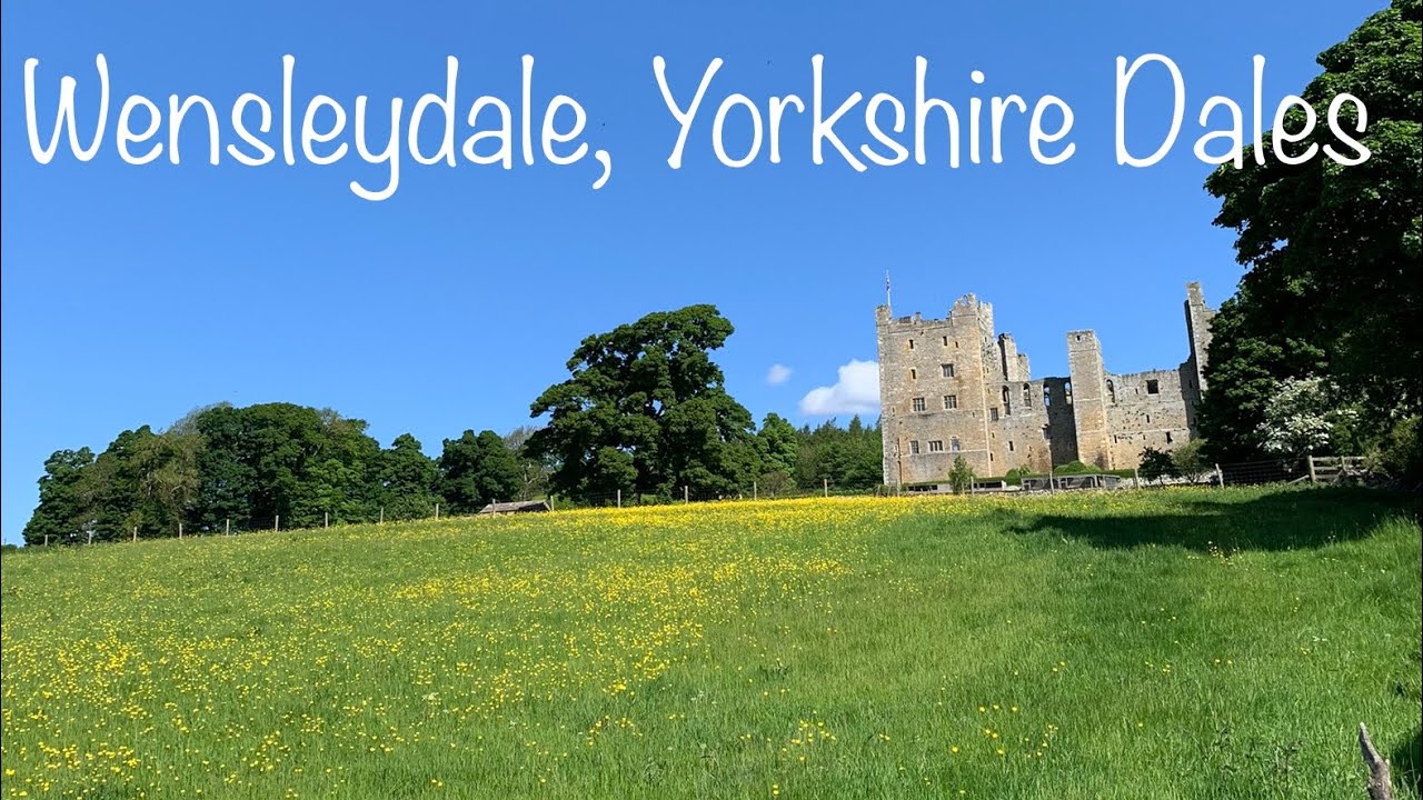 Yorkshire Dales. Historic Bolton Castle 🏰, A beautiful Summer day, Virtual walk